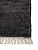 Rug made from recycled material Tom Black 80x300 cm