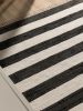 Rug made from recycled material Tom Black/White 60x100 cm