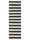 Rug made from recycled material Tom Black/White 70x200 cm