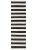 Rug made from recycled material Tom Black/White 80x250 cm