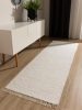Rug made from recycled material Tom Cream 70x200 cm