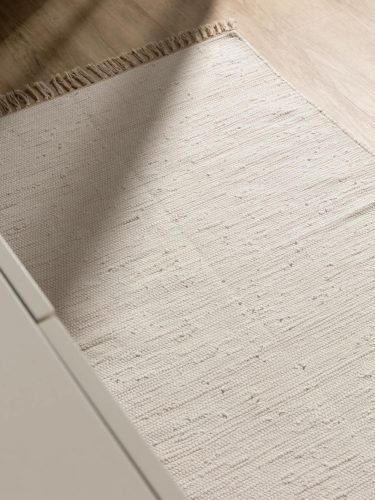 Rug made from recycled material Tom Cream 80x300 cm