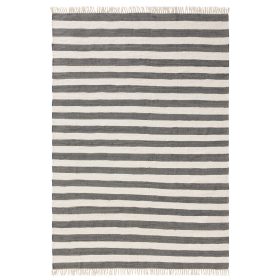 Rug made from recycled material Tom Grey/White 120x170 cm