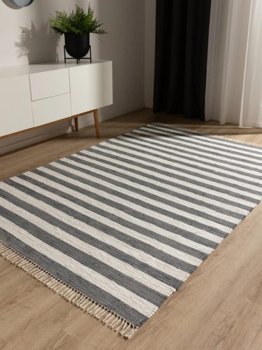 Rug made from recycled material Tom Grey/White 200x300 cm