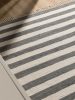 Rug made from recycled material Tom Grey/White 80x150 cm