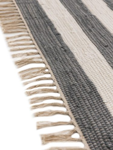 Rug made from recycled material Tom Grey/White 70x200 cm
