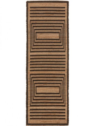 Juta szőnyeg Baru Beige/Brown 80x250 cm