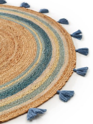 Kids rug Lovis Turquoise 115 cm round