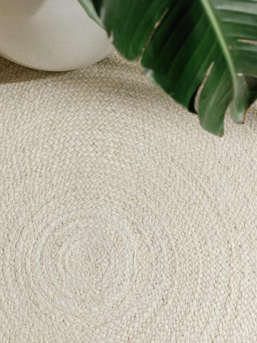 Jute Rug Jutta Ivory ø 160 cm round