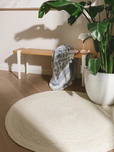 Jute Rug Jutta Ivory 115 cm round
