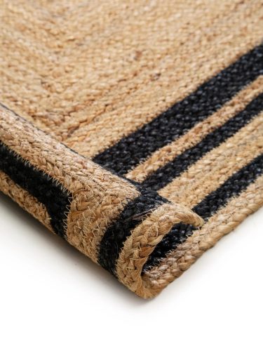 Jute Rug Jutta Black 60x100 cm