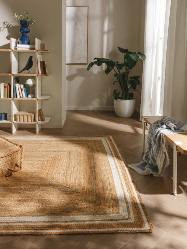 Jute Rug Jutta White 60x100 cm