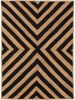 Juta szőnyeg Britt fekete 15x15 cm Mintadarab