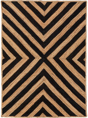 Juta szőnyeg Britt fekete 15x15 cm Mintadarab
