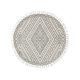 Round Rug Elias Grey ø 150 cm round