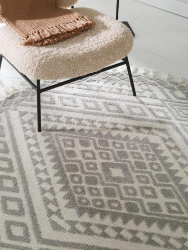 Round Rug Elias Grey ø 150 cm round