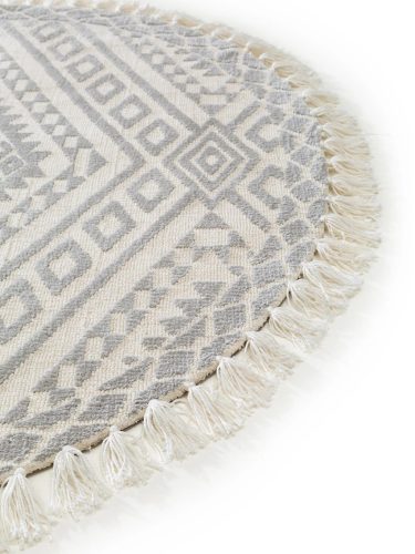 Round Rug Elias Grey ø 150 cm round