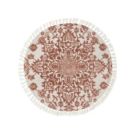 Round Rug Elias Terracotta ø 150 cm round
