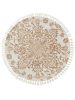 Round Rug Elias Beige ø 150 cm round