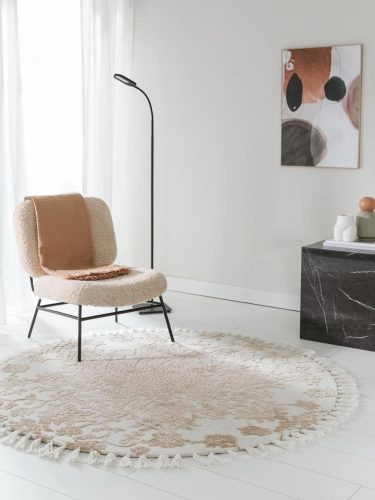 Round Rug Elias Beige ø 150 cm round