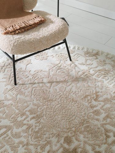 Round Rug Elias Beige ø 150 cm round