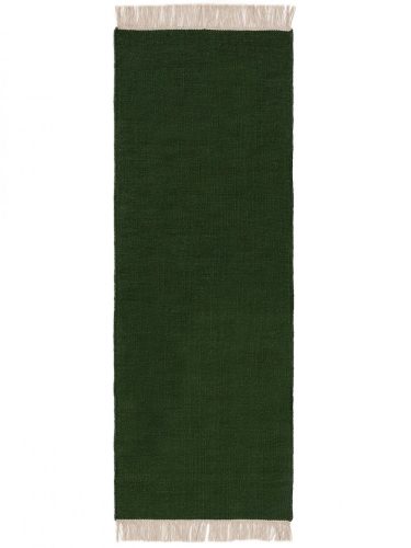 Gyapjúszőnyeg Liv Dark Green 70x200 cm