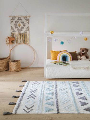 Washable Kid's Rug Levi Blue 80x120 cm