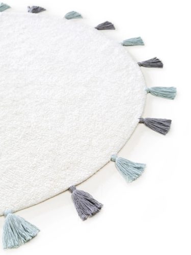 Washable Kid's Rug Malu Blue ø 120 cm round