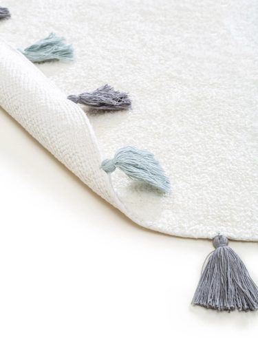 Washable Kid's Rug Malu Blue ø 120 cm round