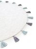 Washable Kid's Rug Malu Blue ø 80 cm round