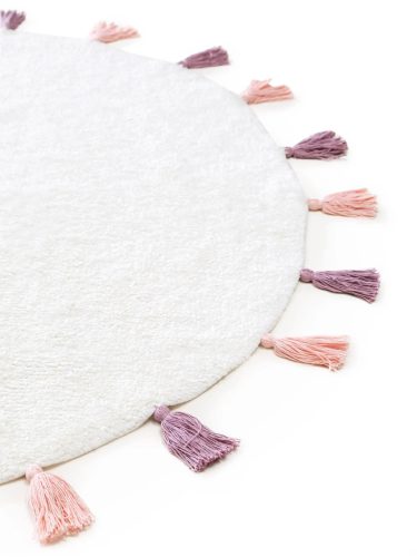 Washable Kid's Rug Malu Rose ø 80 cm round