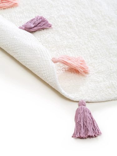 Washable Kid's Rug Malu Rose ø 80 cm round