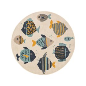 Kids rug Fabius Multicolour ø 120 cm round