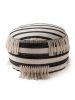 Pouf Deja Black/White 55x55x30 cm