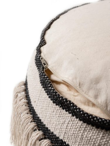 Pouf Deja Black/White 55x55x30 cm