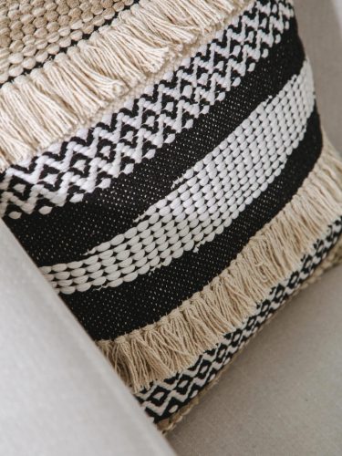 Cushion Cover Deja Black/White 45x45 cm