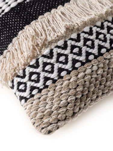 Cushion Cover Deja Black/White 45x45 cm
