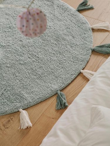 Washable Kid's Rug Malu Mint ø 100 cm round
