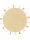 Washable Kid's Rug Malu Yellow ø 100 cm round