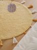 Washable Kid's Rug Malu Yellow ø 100 cm round