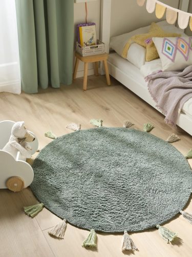 Washable Kid's Rug Malu Green ø 100 cm round
