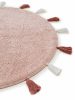 Washable Kid's Rug Malu Rose ø 100 cm round