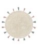 Washable Kid's Rug Malu Cream ø 100 cm round