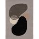 Wool Rug Kyoto Multicolour/Grey 160x230 cm