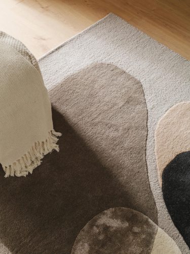 Wool Rug Kyoto Multicolour/Grey 200x300 cm