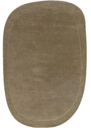 Gyapjúszőnyeg amőba forma Világoszöld 15x15 cm Mintadarab