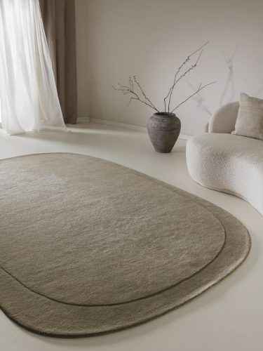 Wool Rug Shape Light Green 160x230 cm