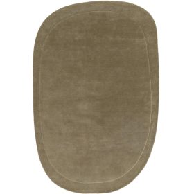 Wool Rug Shape Light Green 200x300 cm