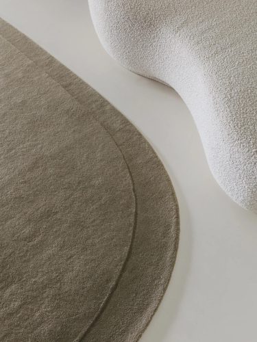 Wool Rug Shape Light Green 200x300 cm