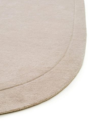 Wool Rug Shape Cream 160x230 cm